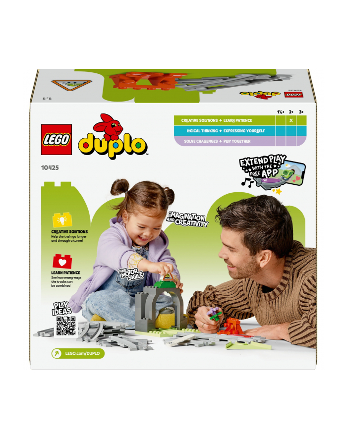 LEGO 10425 DUPLO TOWN Tunel i tory kolejowe - zestaw rozszerzający główny