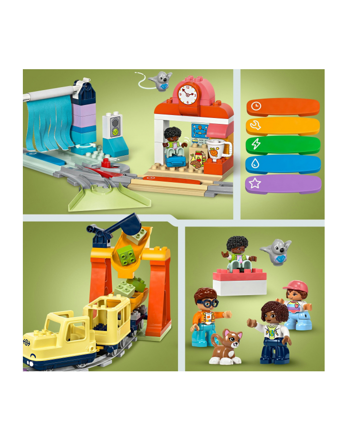 LEGO 10428 DUPLO TOWN Duży interaktywny pociąg miejski główny