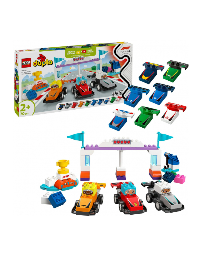LEGO 10445 DUPLO TOWN Bolidy i kierowcy F1 główny