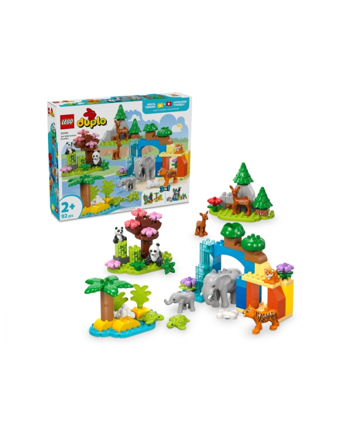 LEGO 10446 DUPLO TOWN Rodziny dzikich zwierząt 3 w 1 główny