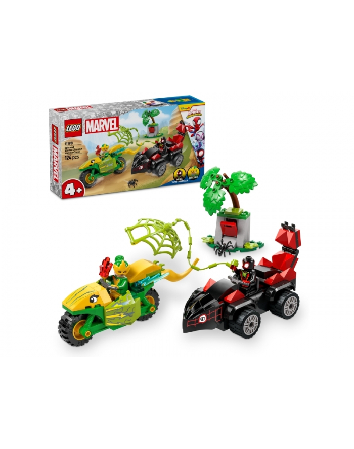 LEGO 11198 SPIDAY Pościg Spina za Electro w dinopojeździe główny