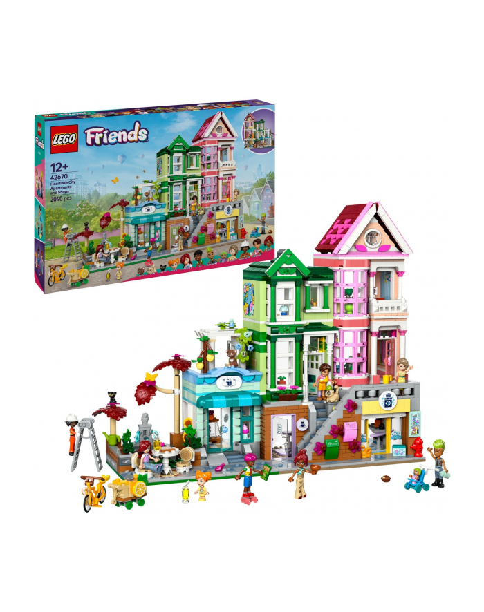 LEGO 42670 FRIENDS Mieszkania i sklepy w mieście Heartlake główny