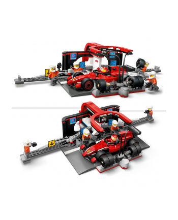 LEGO 60443 CITY F1 Pit stop i mechanicy z bolidem Ferrari nr 2