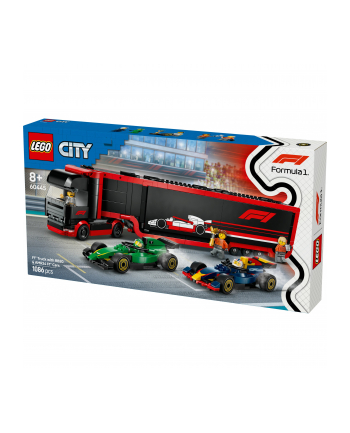 LEGO 60445 CITY F1 Ciężarówka z bolidami RB20 i AMR24 F1