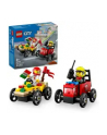 LEGO 60458 CITY Zestaw wyścigówek: pizza kontra wóz strażacki - nr 1
