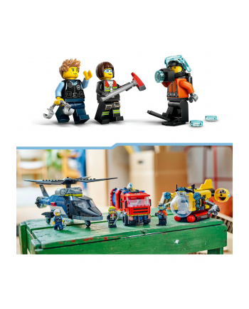 LEGO 60462 CITY Zestaw z helikopterem, wozem strażackim i łodzią podwodną nr 1