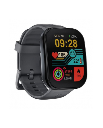 kumi Smartwatch U6 1.96 cala 300 mAh Czarny