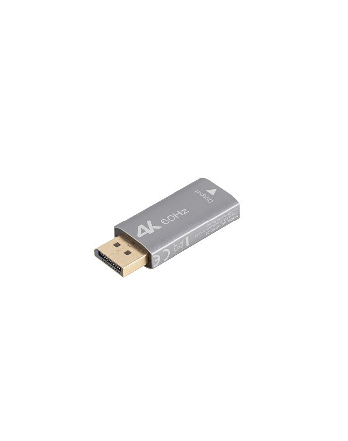 lanberg Adapter Displayport(M)- HDMI(F)4K srebrny główny