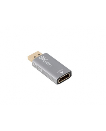 lanberg Adapter Displayport(M)- HDMI(F)8K srebrny