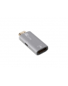 lanberg Adapter HDMI(M)-Displayport(F)4K srebrny - nr 5