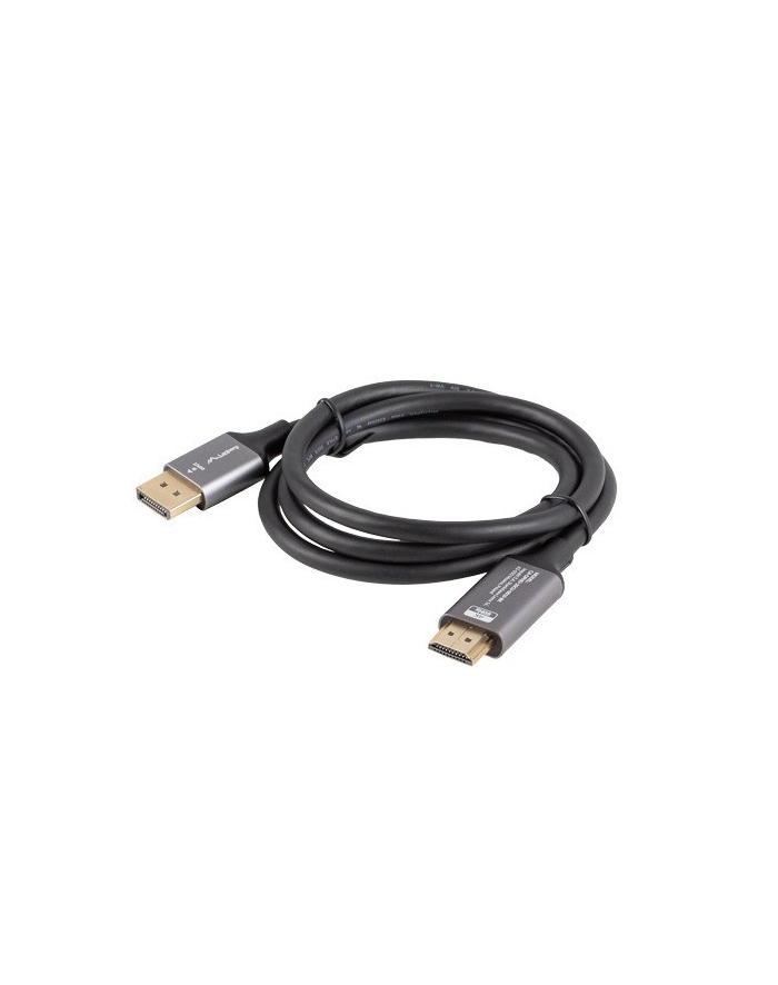 lanberg Kabel Displayport(M)-HDMI(M) 1M 4K czarno-srebrny główny