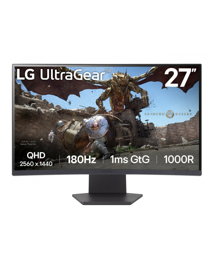 lg electronics Monitor 27GS60QC-B 27 cali QHD UltraGear główny