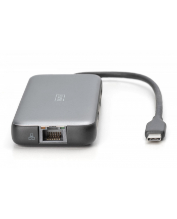 digitus Stacja dokująca USB Typ C 8-portów 2x HDMI 4K/60Hz PD 3.0