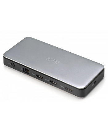 digitus Stacja dokująca USB Typ C 11-portów 2x HDMI 1x DisplayPort 4K/60Hz DC-Jack 150W