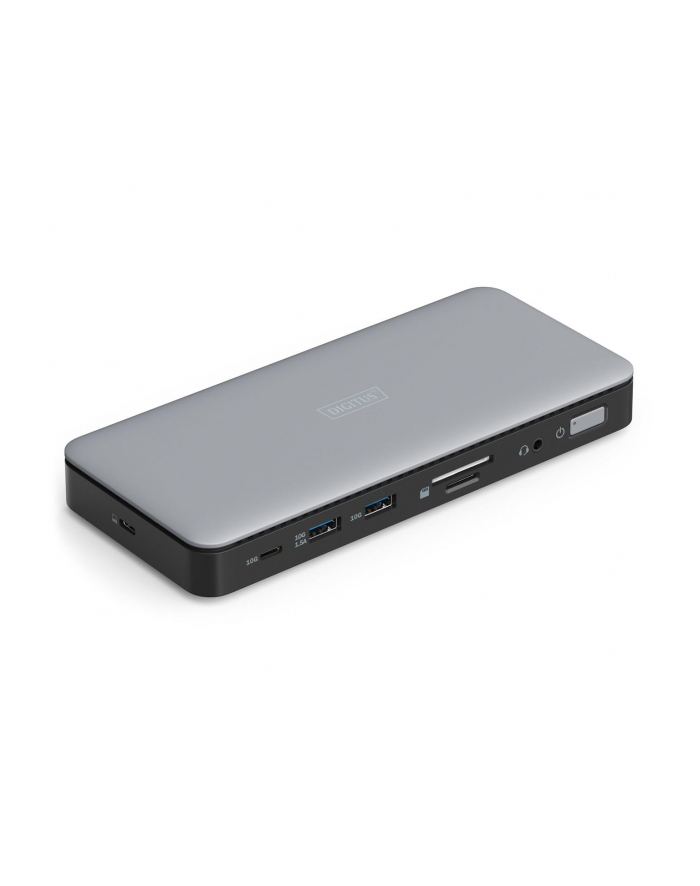 digitus Stacja dokująca USB Typ C 11-portów 2x HDMI 1x DisplayPort 4K/60Hz DC-Jack 150W główny