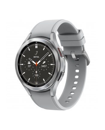 Samsung Galaxy Watch4 Classic 3,56 cm (14'';) OLED 46 mm Cyfrowy 450 x 450 px Ekran dotykowy Srebrny Wi-Fi GPS