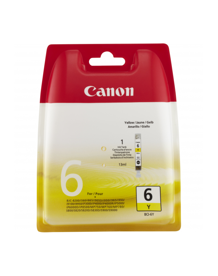 Tusz Canon BCI-6 Yellow główny