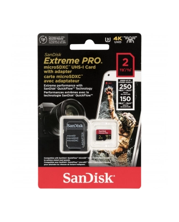 SanDisk microSDXC 2TB Extreme Pro A2 C10 V30 UHS-I U3
