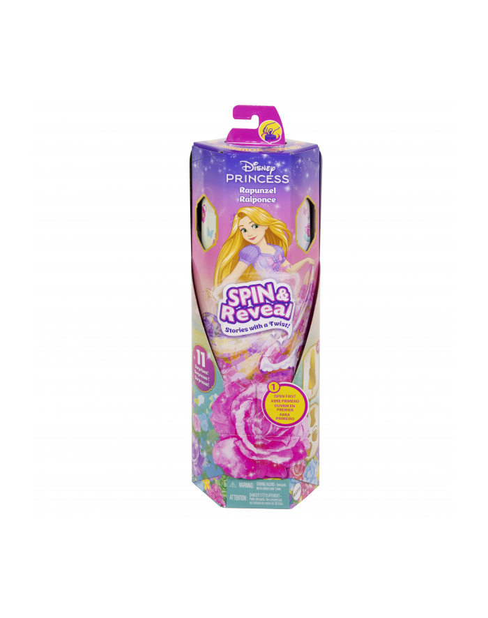 Disney Princess Lalka Roszpunka Spin'amp;Reveal HTV86 MATTEL główny
