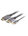 lanberg Kabel HDMI(M)-Displayport(M) 1M 4K czarny - nr 4