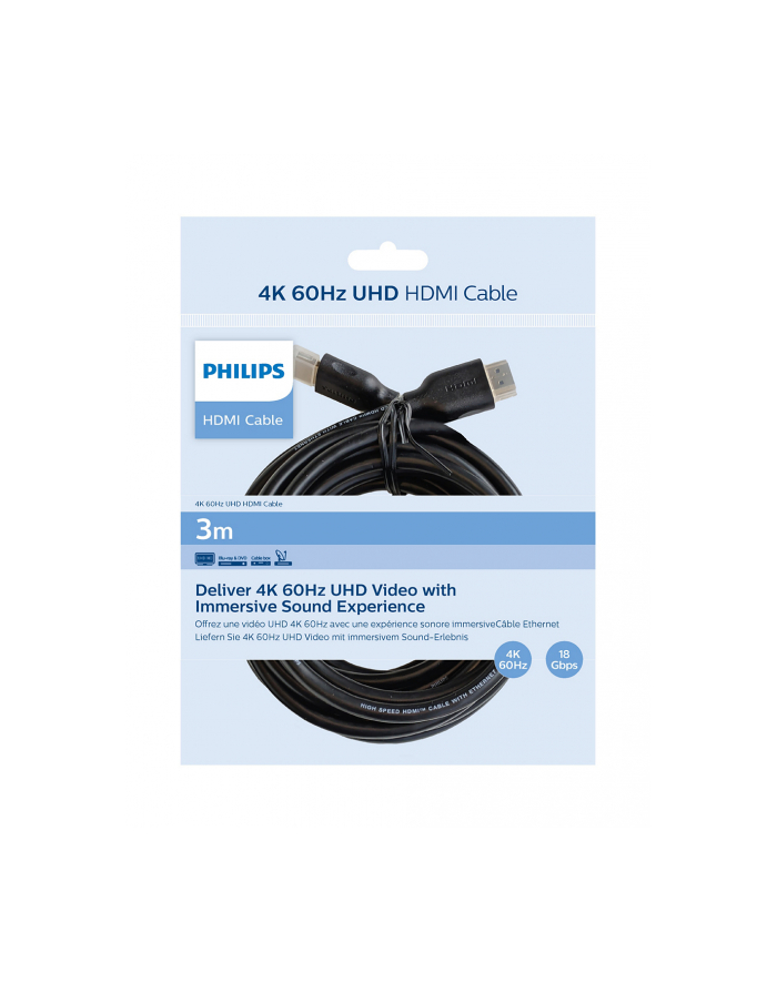 Philips HDMI 2.0 Cable male to male cable 3m główny