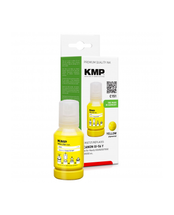 KMP C151 Tintentank yellow kompatibel mit Canon GI-56 Y