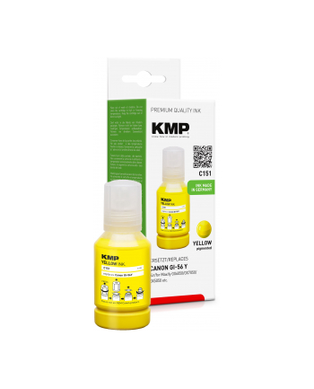 KMP C151 Tintentank yellow kompatibel mit Canon GI-56 Y