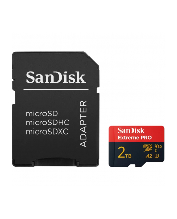 SanDisk microSDXC 2TB Extreme Pro A2 C10 V30 UHS-I U3