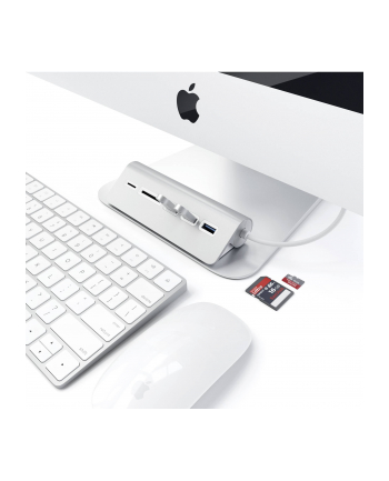 Satechi Aluminum USB 3.0 Hub 'amp; Card Reader silver