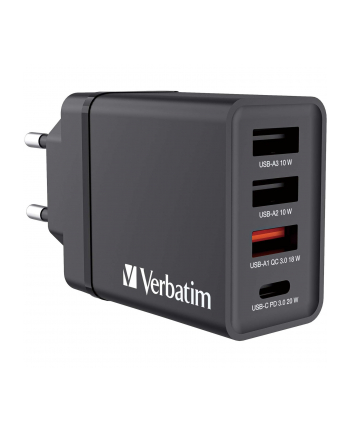 Verbatim USB Wall Charger 30W 1xUSB-C PD 3xUSB-A czarny 49700 nr 2
