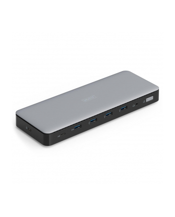 digitus Stacja dokująca USB Typ C 13-portów 3x HDMI 2x DisplayPort 4K/60Hz DC-Jack 150W