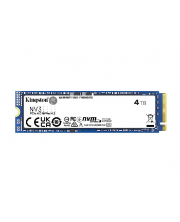 kingston Dysk SSD NV3 4TB M.2 2280 PCI-e 4.0 NVMe 6000/5000