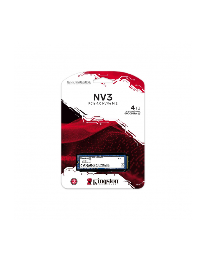 kingston Dysk SSD NV3 4TB M.2 2280 PCI-e 4.0 NVMe 6000/5000 główny