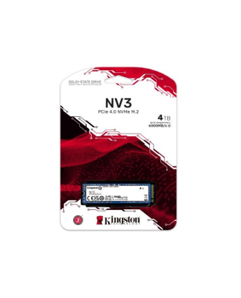 kingston Dysk SSD NV3 4TB M.2 2280 PCI-e 4.0 NVMe 6000/5000