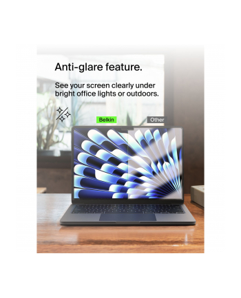 Belkin ScreenForce TruePrivacy Dis.Schutz Macbook Air 15  M2-M3