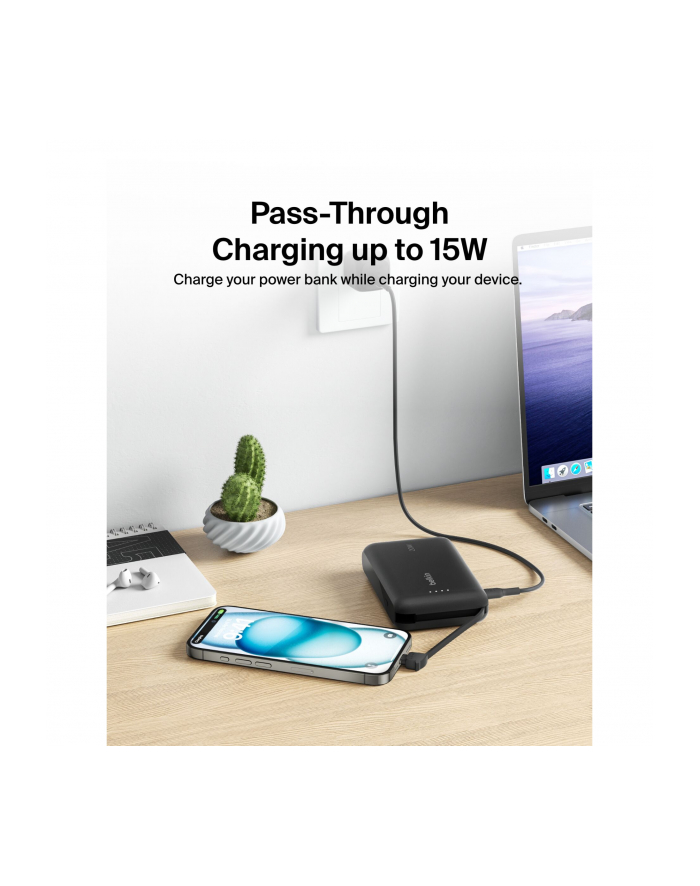 Belkin BOOST Charge Powerbk. 20W 10.000mAh USB-C schw. BPB021hqBK główny