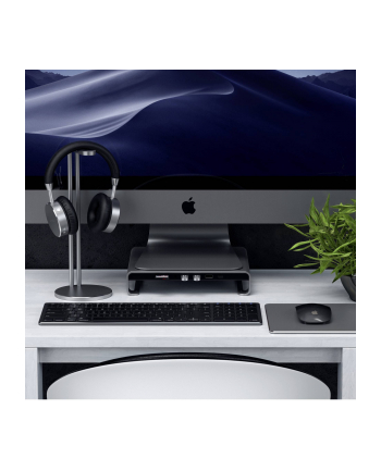 Satechi Aluminum Monitor Stand Hub for iMac space gray