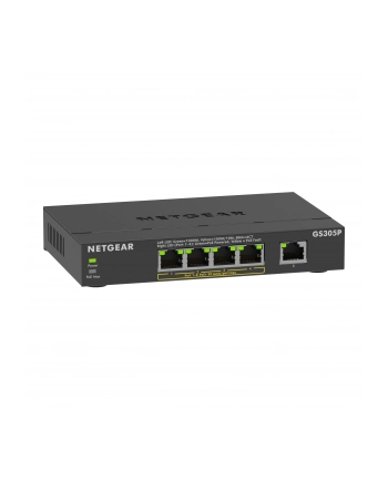 netgear Przełącznik niezarządzalny GS305P-300EUS PoE+ Gigabit 5-portowy SOHO z serii 300