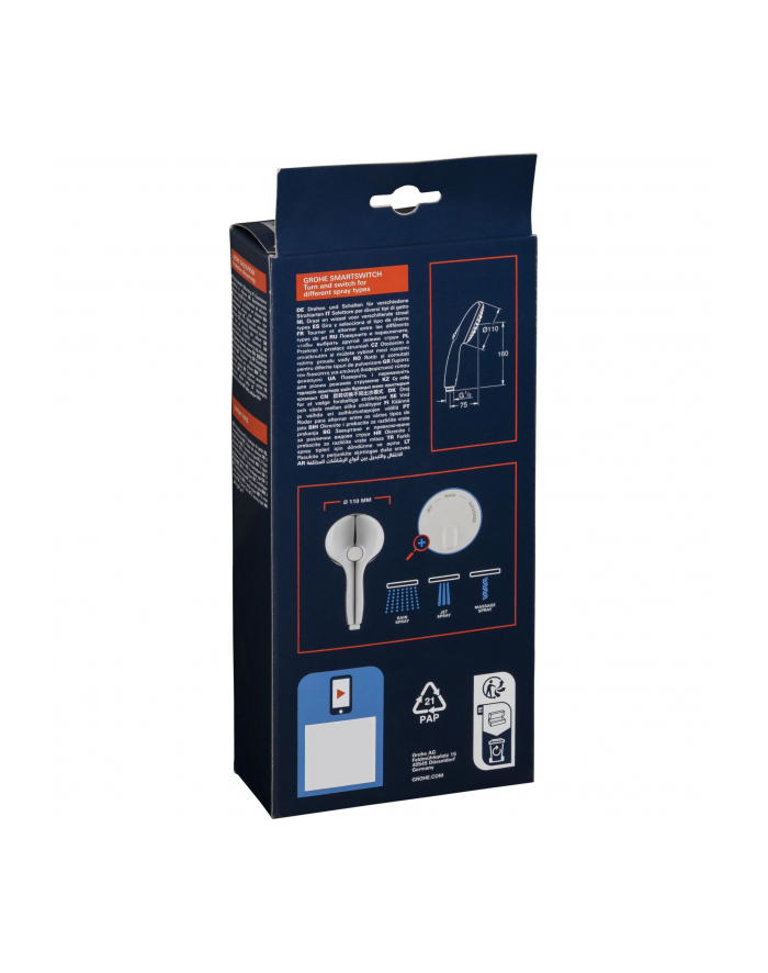 Grohe Tempesta 110 Handbrause 3 Strahlarten główny