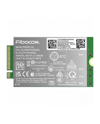 hp inc. Modem 5G NR/4G WWAN AM5R4AA
