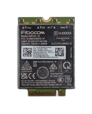 hp inc. Modem 5G NR/4G WWAN AM5R4AA