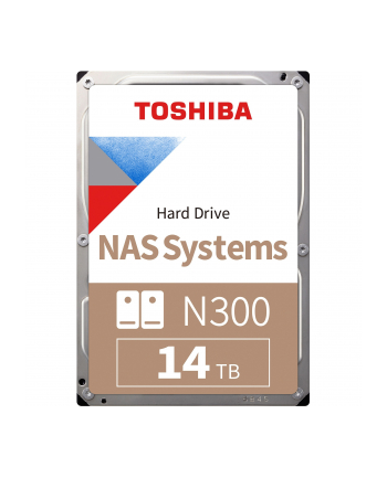 Dysk Toshiba N300 HDWG51EUZSVA 14TB 3,5'' 7200 512MB SATA III NAS BULK