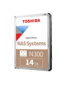 Dysk Toshiba N300 HDWG51EUZSVA 14TB 3,5'' 7200 512MB SATA III NAS BULK - nr 6