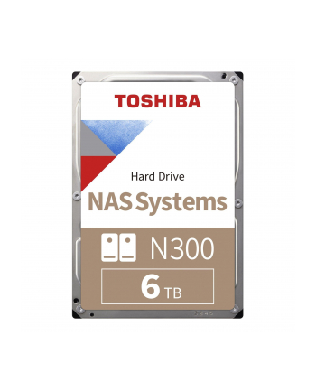 Dysk Toshiba N300 HDWG760EZSTA 6TB 3,5'' 7200 512MB SATA III NAS RETAIL