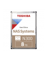 Dysk Toshiba N300 HDWG780EZSTA 8TB 3,5'' 7200 512MB SATA III NAS RETAIL - nr 1