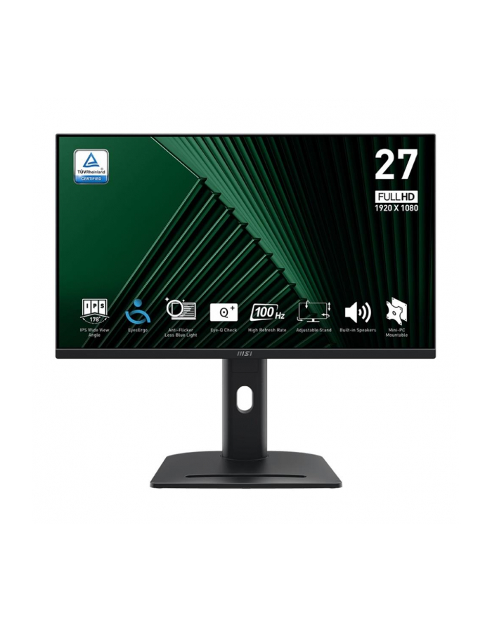 Monitor MSI 27'' PRO MP275PG IPS FHD 100Hz HDMI DP VGA głośniki główny