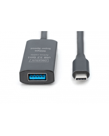 Kabel przedłużający aktywny DIGITUS DA-73110, USB 3.2 Gen1, 5Gbps, USB-C - USB-A, 5m