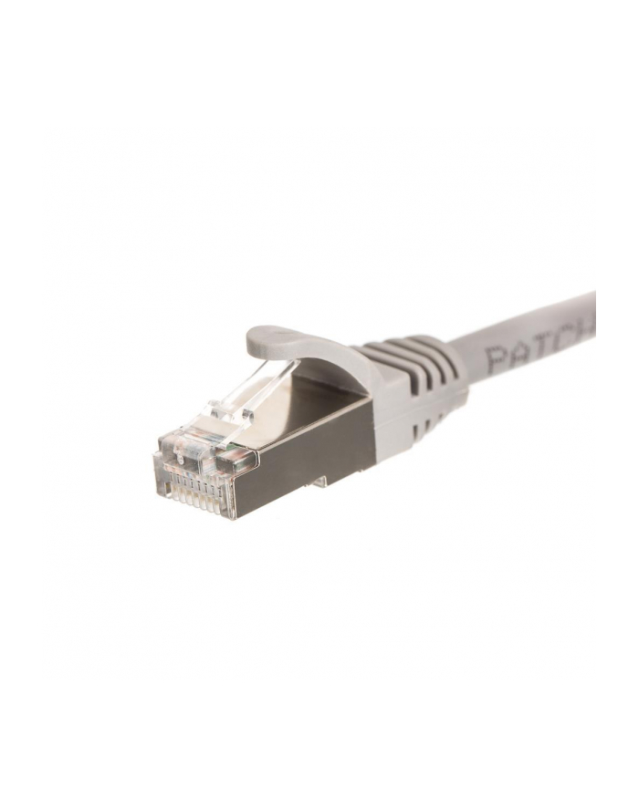 Patchcord RJ45, kat. 6 FTP F/UTP, 10m, Netrack, szary główny