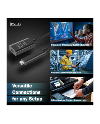 digitus Kabel przedłużający aktywny USB-C - USB-C, USB 3.2 Gen2, 10Gbps, 5m nr 1