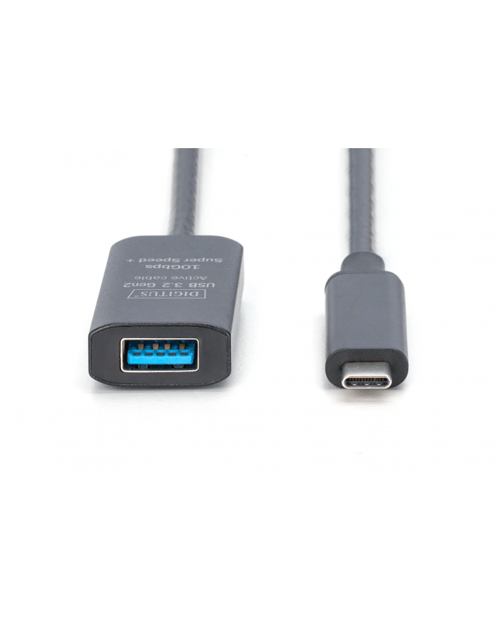 digitus Kabel przedłużający aktywny USB-C - USB-A, USB 3.2 Gen2, 10Gbps, 5m główny